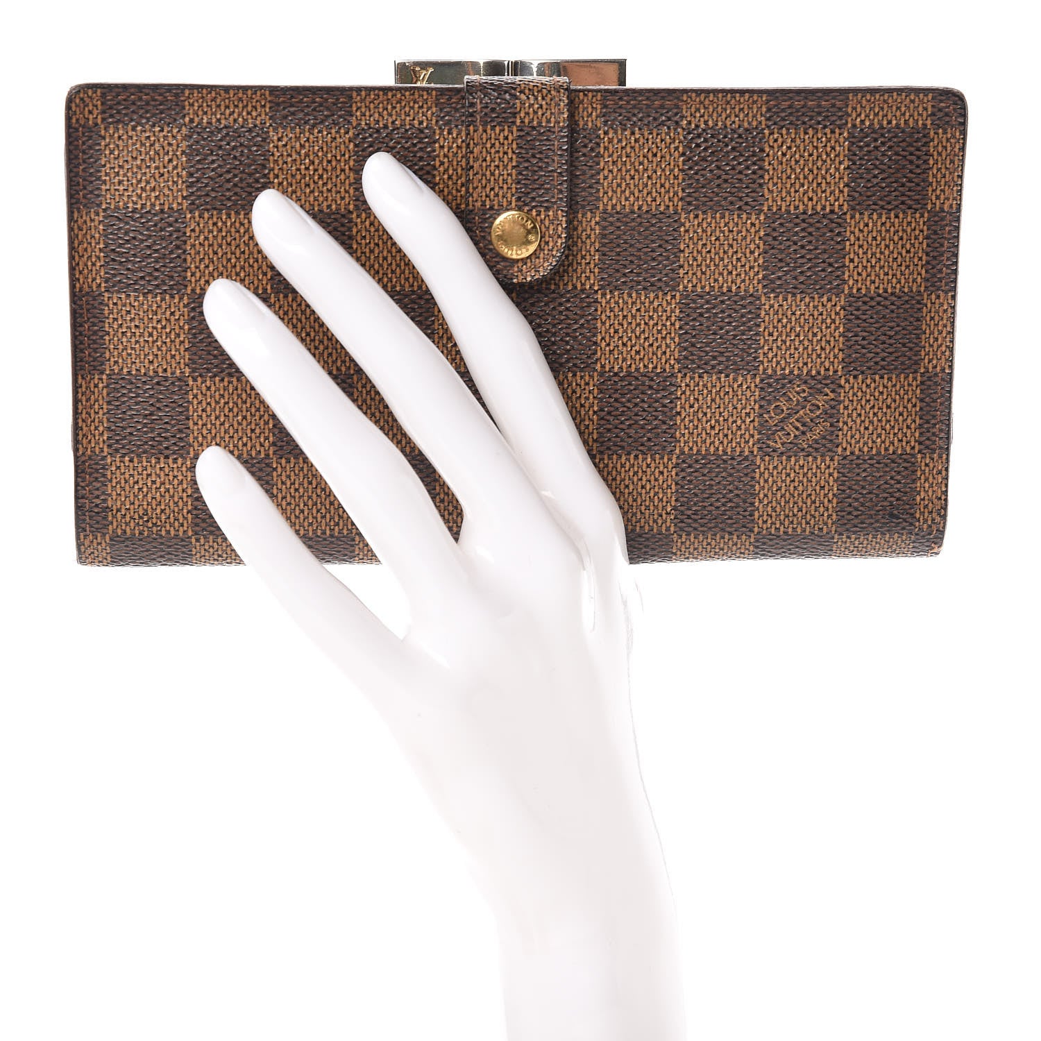 Louis Vuitton Damier Ebene Continental French Purse Wallet 2 of 19