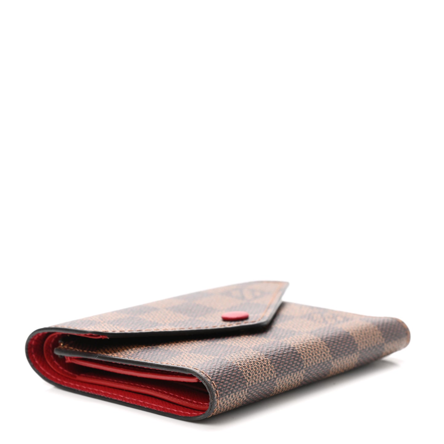Damier Ebene Victorine Wallet Red