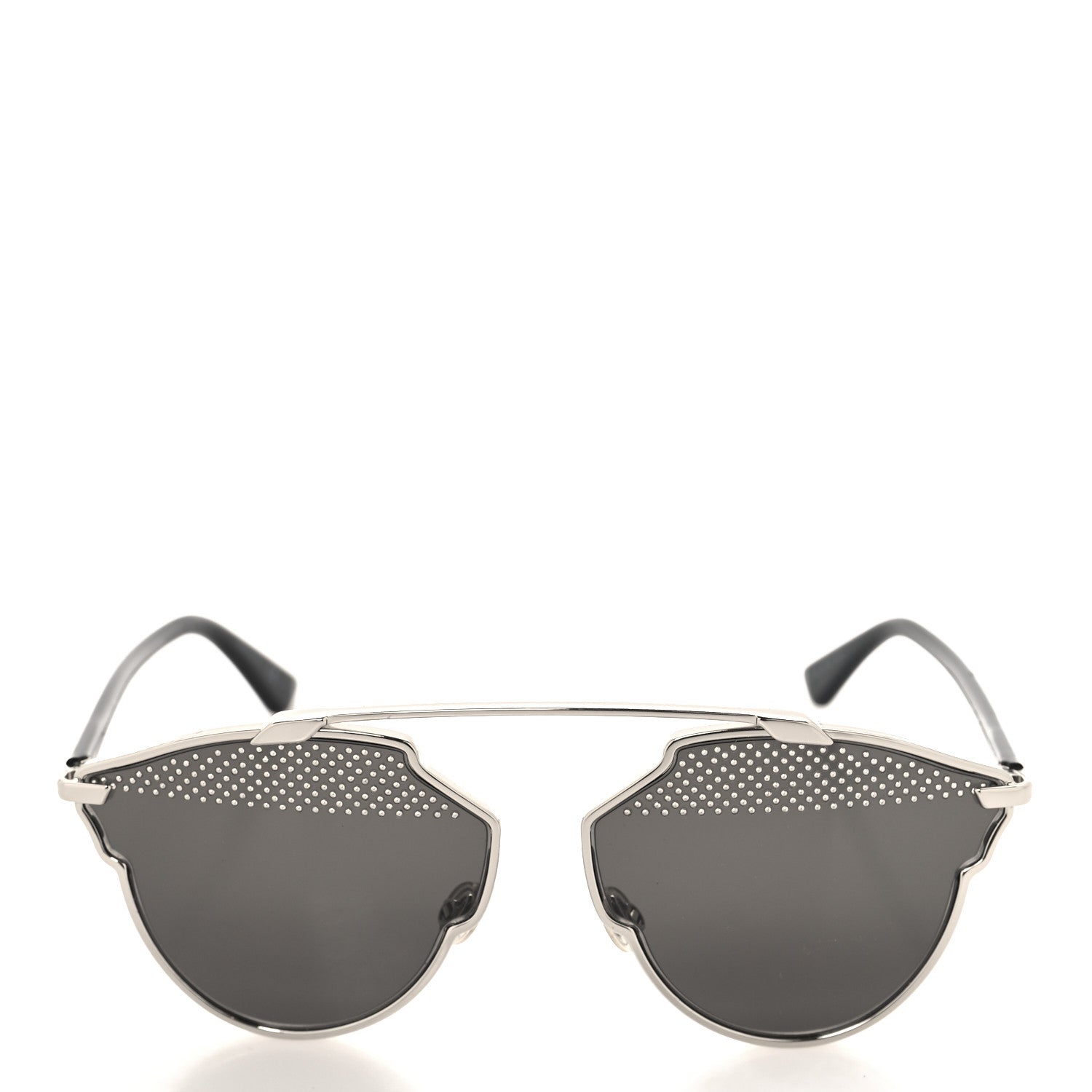 Christian Dior Studded So Real Sunglasses Silver White 2 of 8