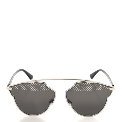 Christian Dior Studded So Real Sunglasses Silver White 2 of 8