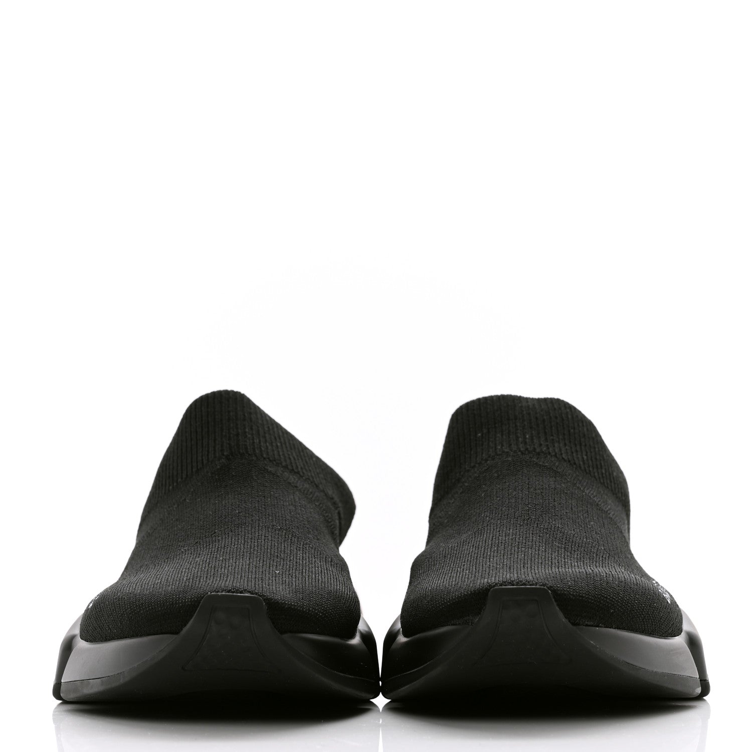 Balenciaga Neoprene Knit Womens Speed Sneakers Mules 38 Black 2 of 9