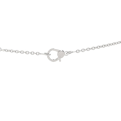 Hermes 18K White Gold Diamond Finesse Pendant Necklace 4 of 5