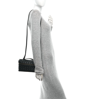 Bottega Veneta Calfskin Intrecciato Bang Bang Vanity Case Black 2 of 11