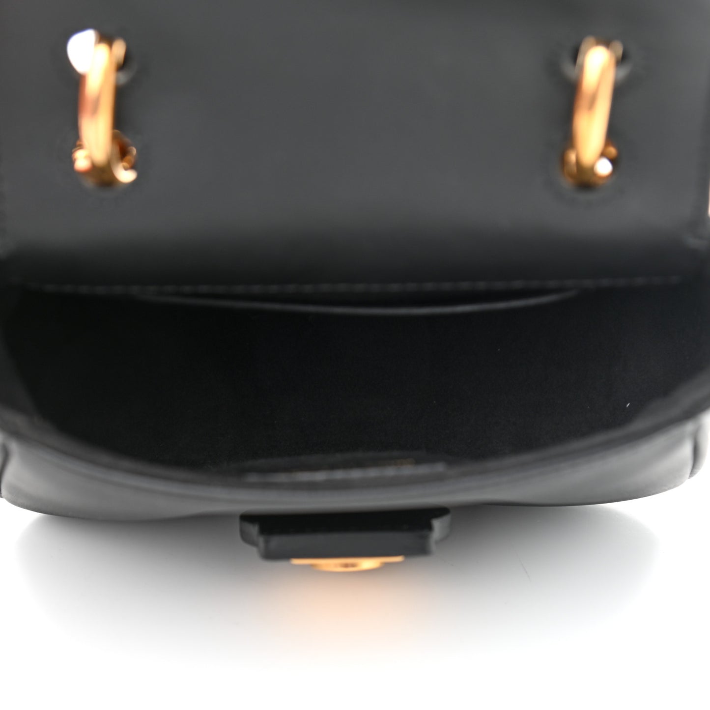 Trench Calfskin Mini DK88 Top Handle Bag Black