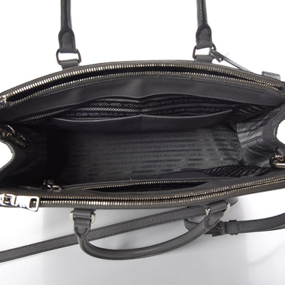 Prada Saffiano Medium Galleria Double Zip Tote Marmo 8 of 10