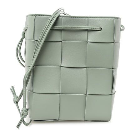 Bottega Veneta Nappa Maxi Intrecciato Small Cassette Bucket Bag New Sauge 1 of 9