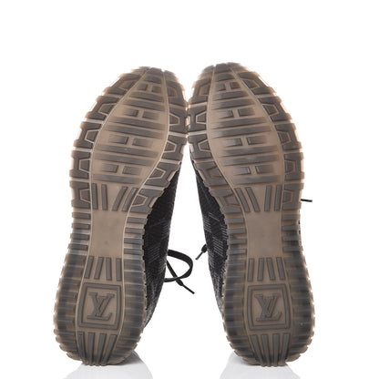 Louis Vuitton Calfskin Damier Run Away Sneakers 7 Graphite 5 of 9