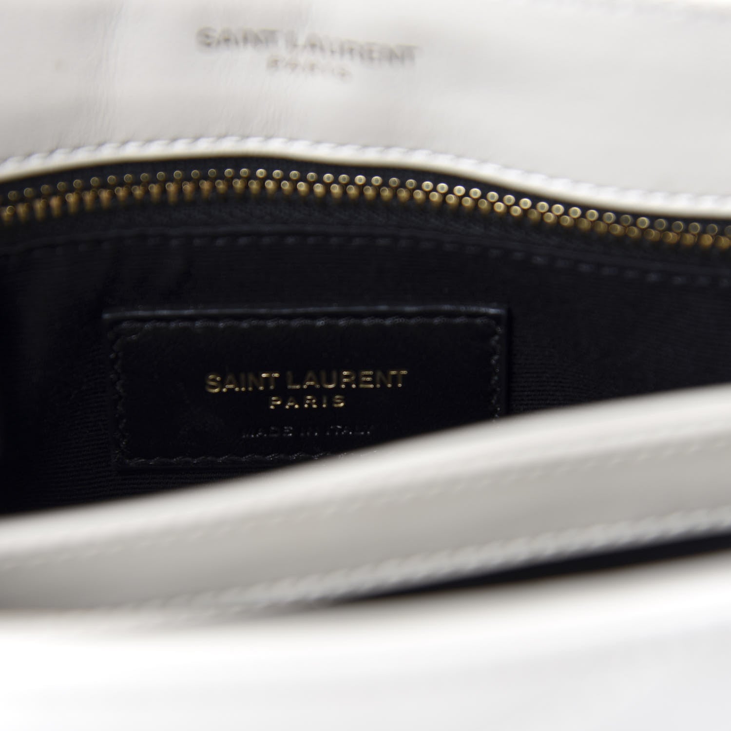 Saint Laurent Calfskin Y Quilted Monogram Toy Loulou Crossbody Bag Ivory 8 of 11