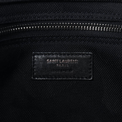 Saint Laurent Linen Calfskin Rive Gauche Tote Black 6 of 9