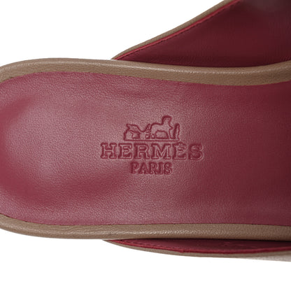 Hermes Calfskin Oz Mules 36 Beige Nude 6 of 9