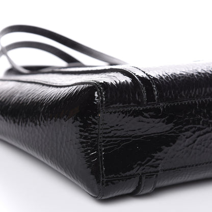 Balenciaga Textured Patent Calfskin XXS Everyday Tote Black 8 of 9