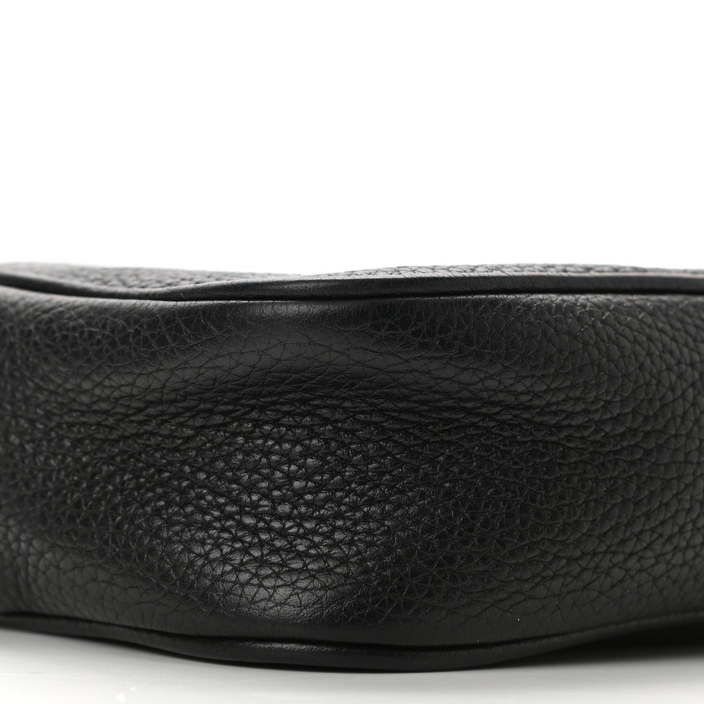 Pebbled Calfskin Mini Soho Disco Bag Black