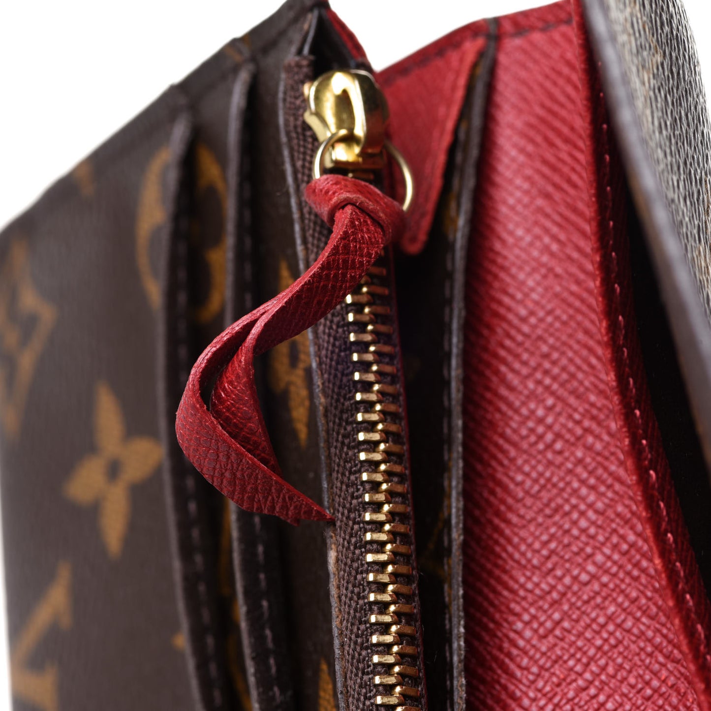 Monogram Emilie Wallet Rouge