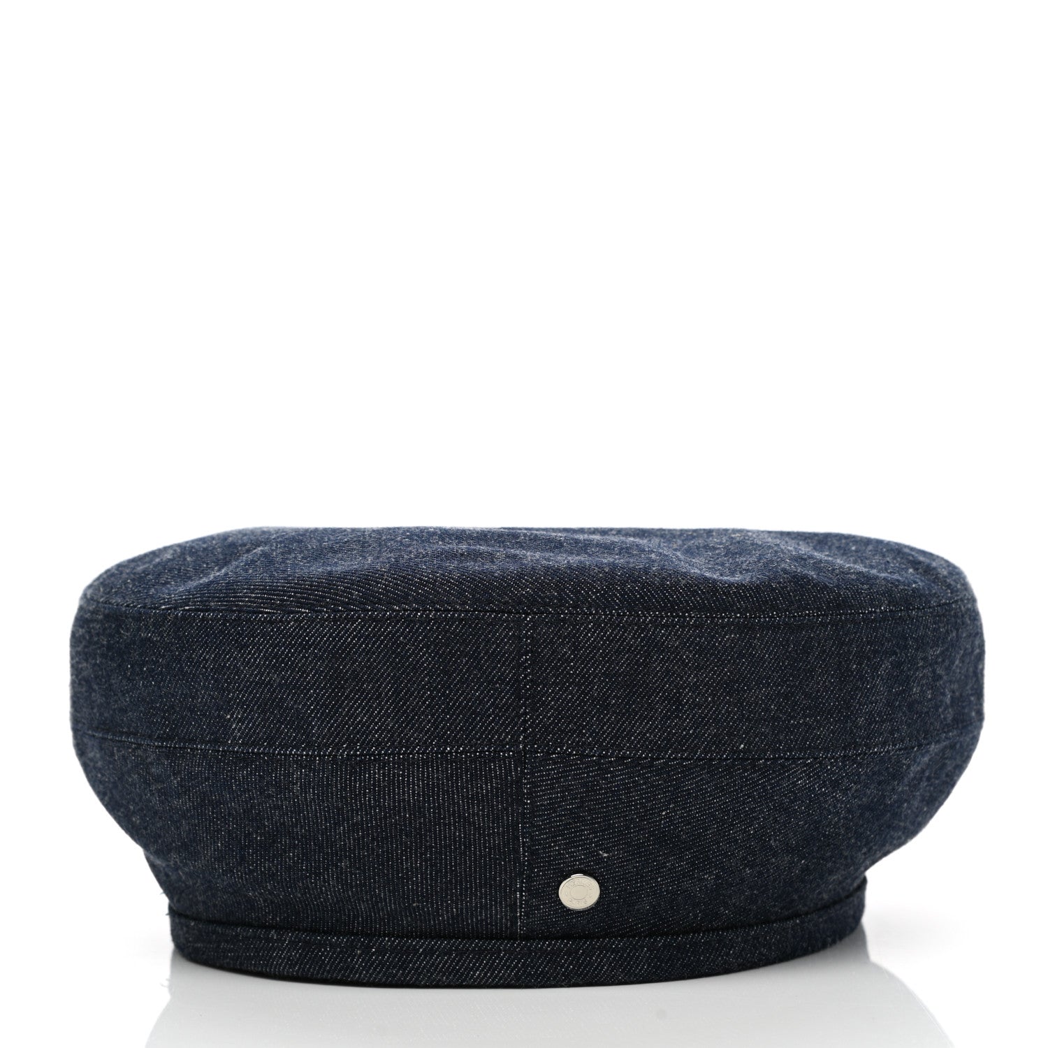 Hermes Denim Saint Honore Beret 56 Indigo 5 of 9
