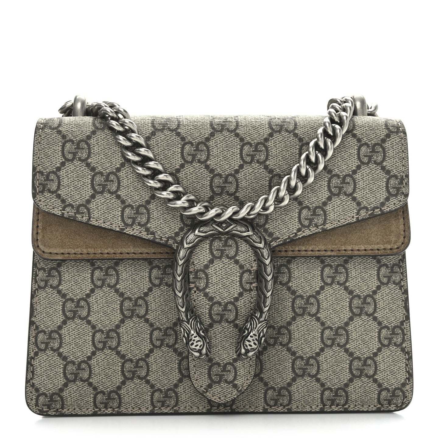 GG Supreme Monogram Mini Dionysus Shoulder Bag Taupe
