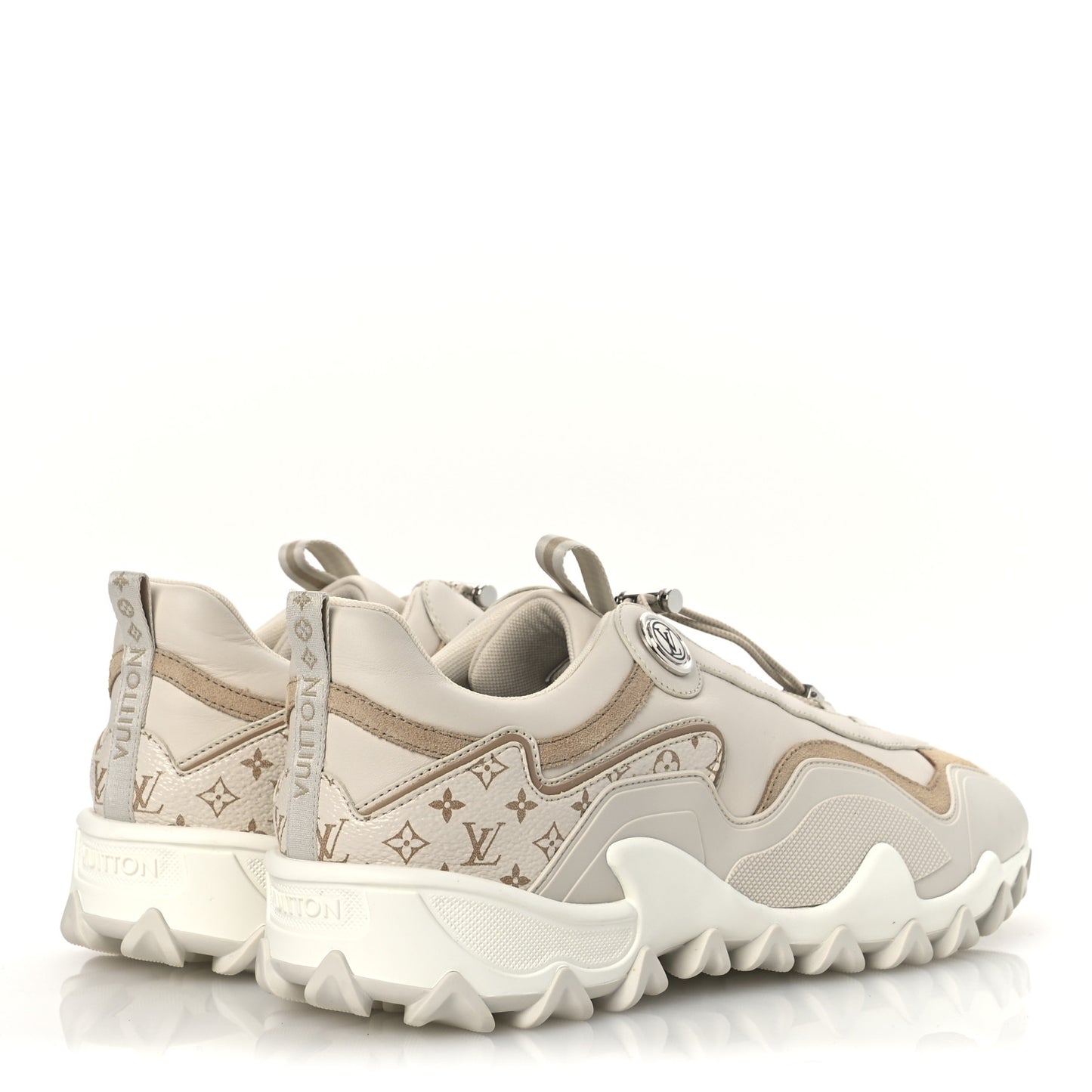 Calfskin LV Rush Sneakers 41 Cream