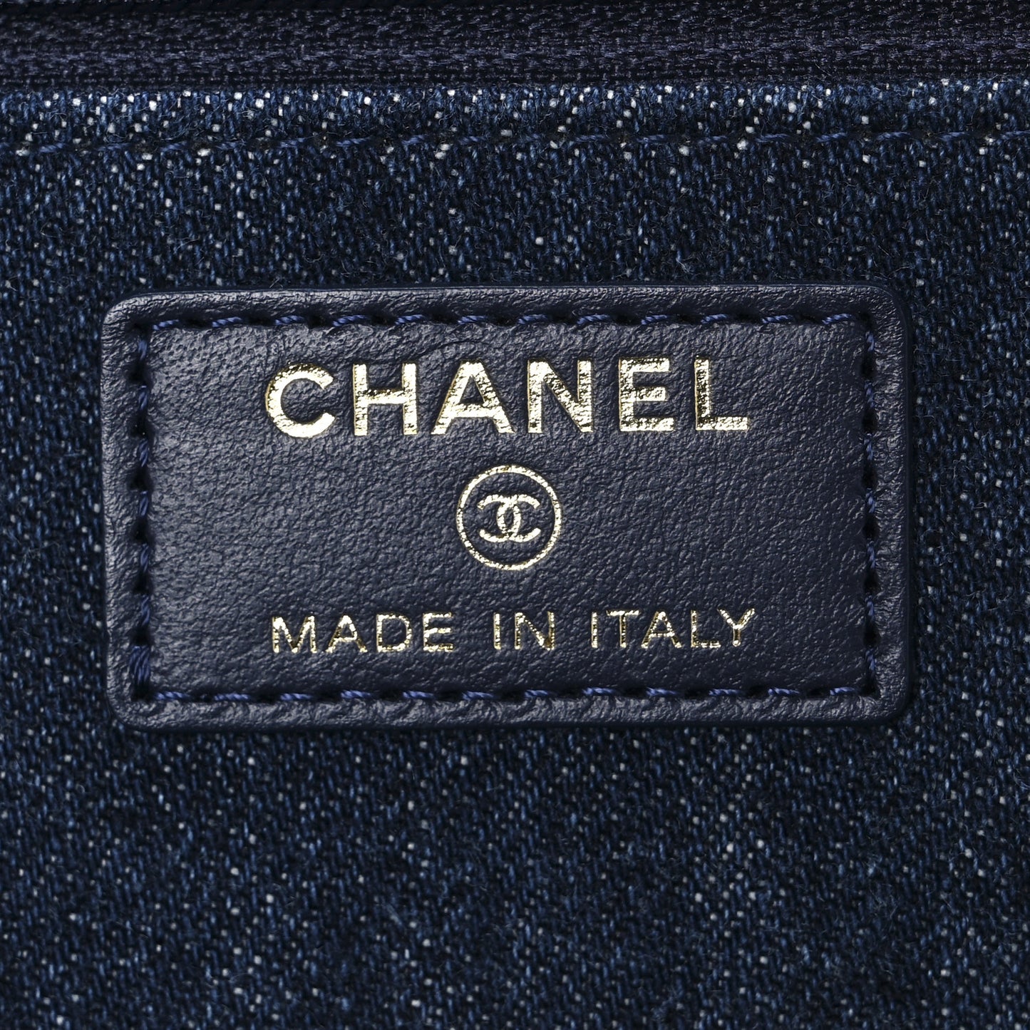 Denim Quilted Chanel 19 Wallet On Chain WOC Blue