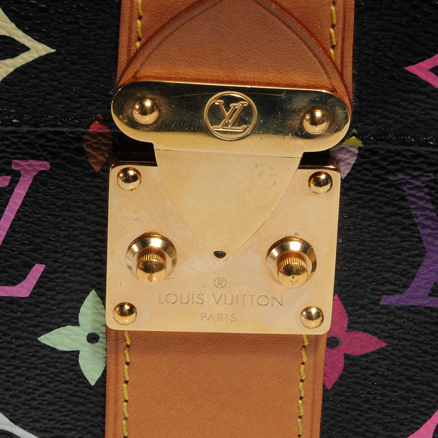 Louis Vuitton Monogram Multicolor Speedy 30 Black 5 of 9