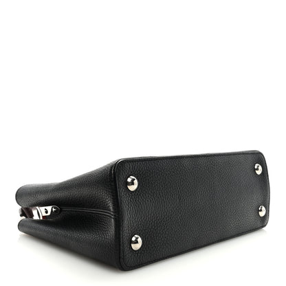 Louis Vuitton Taurillon Capucines MM Black Multicolor 4 of 8