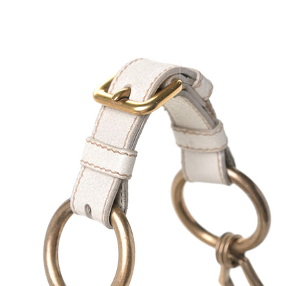 Prada Deerskin Tamponato Hobo White 12 of 15