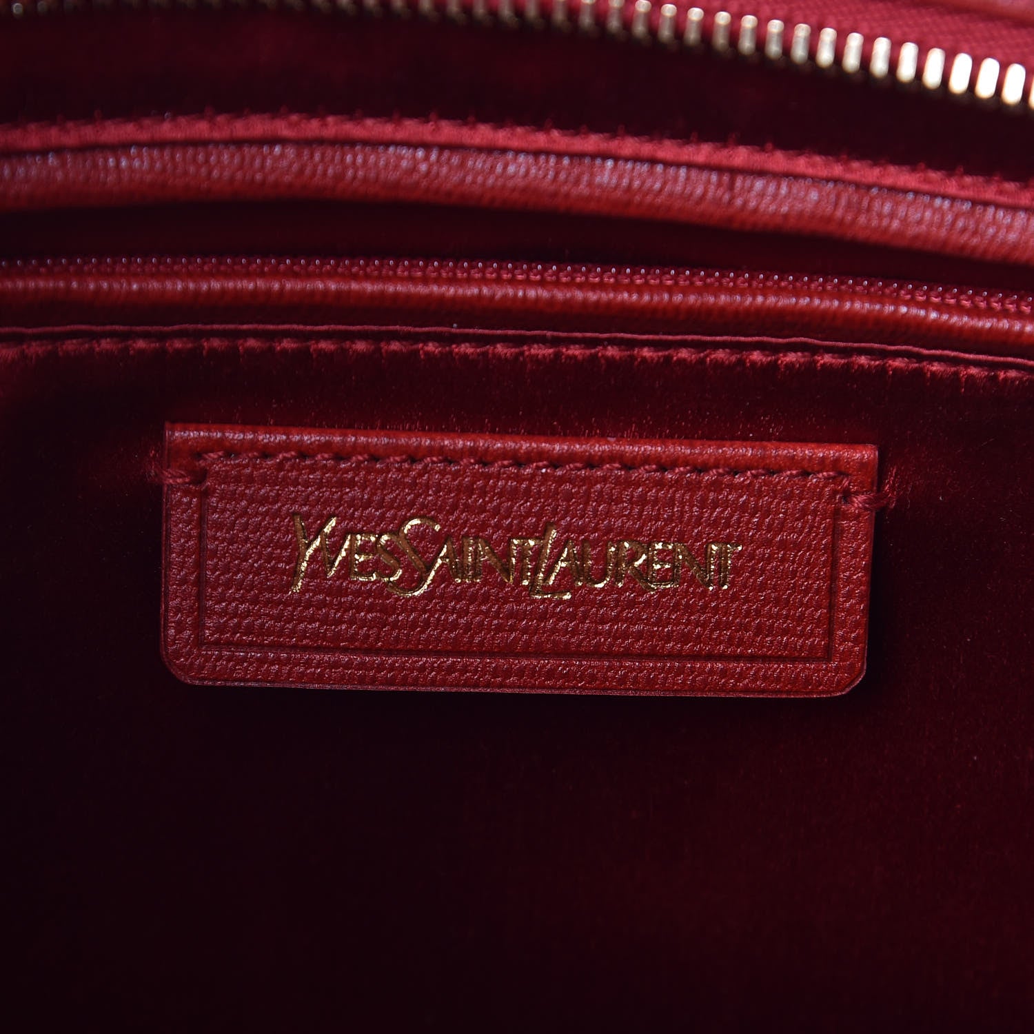 Saint Laurent Textured Calfskin Medium Cabas ChYc Red 6 of 10