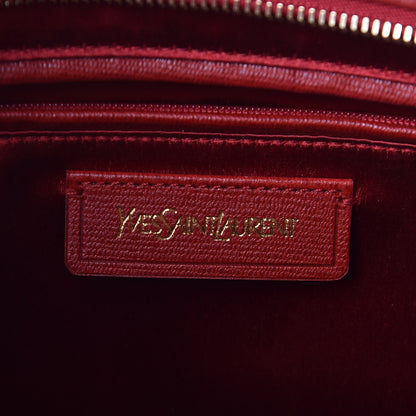 Saint Laurent Textured Calfskin Medium Cabas ChYc Red 6 of 10