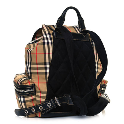Burberry Nylon Vintage Check Medium Rucksack Backpack Antique Yellow 3 of 11
