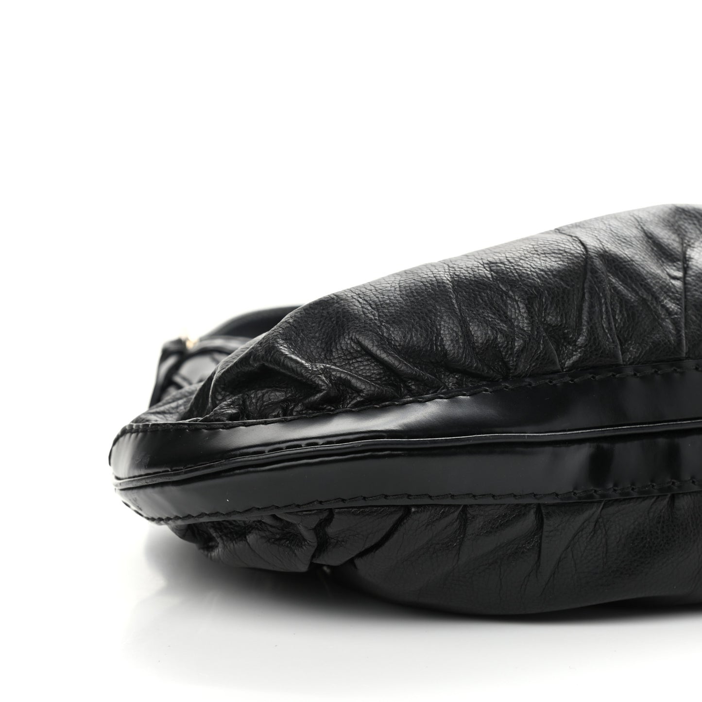 Calfskin Queen Bow Hobo Black