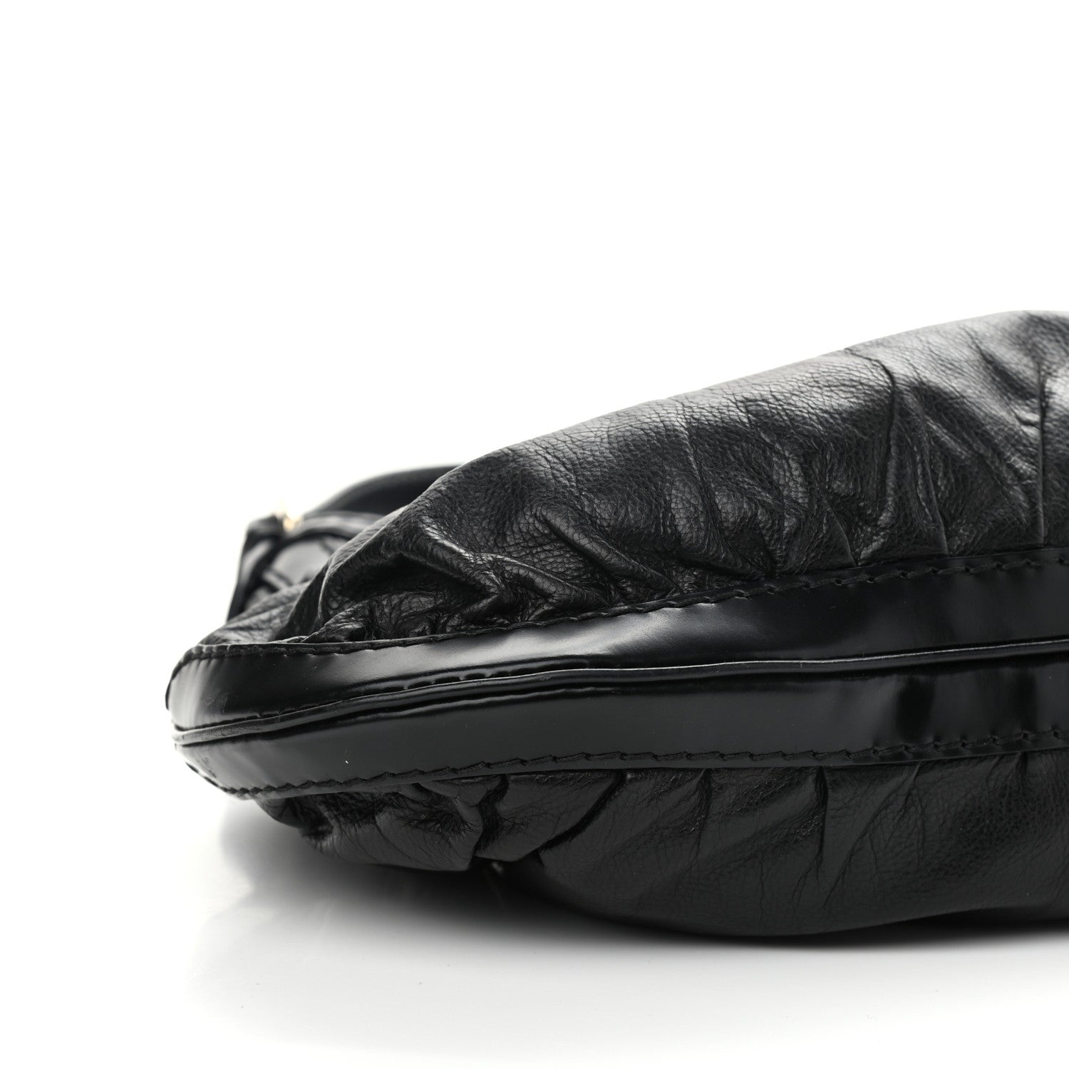 Gucci Calfskin Queen Bow Hobo Black 5 of 11