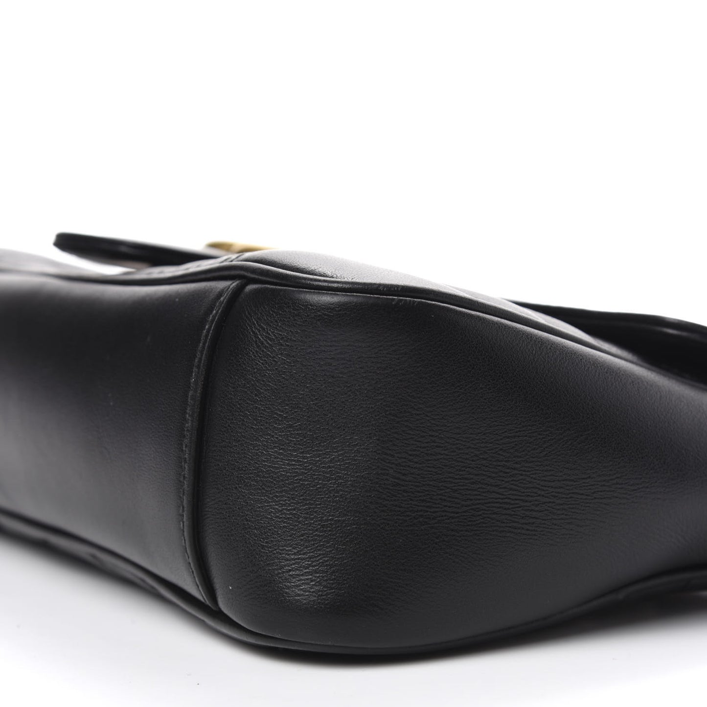 Calfskin Matelasse Small GG Marmont Shoulder Bag Black