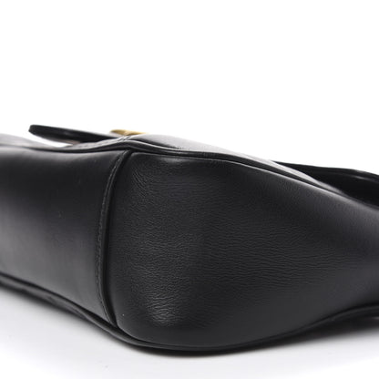Gucci Calfskin Matelasse Small GG Marmont Shoulder Bag Black 8 of 9