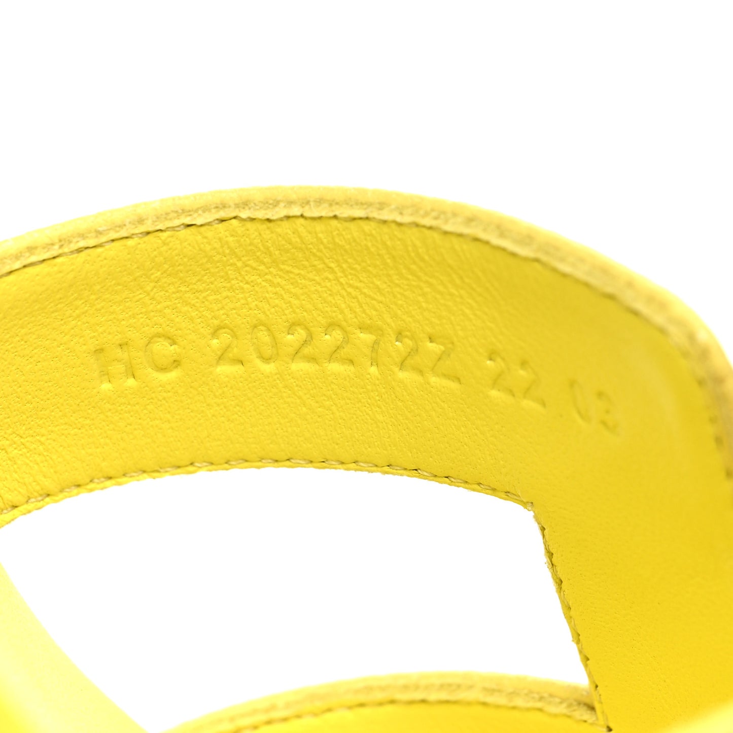Epsom Oran Sandals 38.5 Jaune Pollen