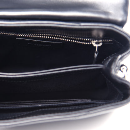 Saint Laurent Calfskin Y Quilted Monogram Toy Loulou Crossbody Bag Black 6 of 13