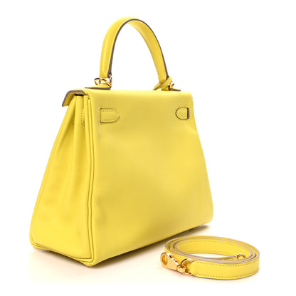 Hermes Swift Kelly Retourne 25 Lime 3 of 10