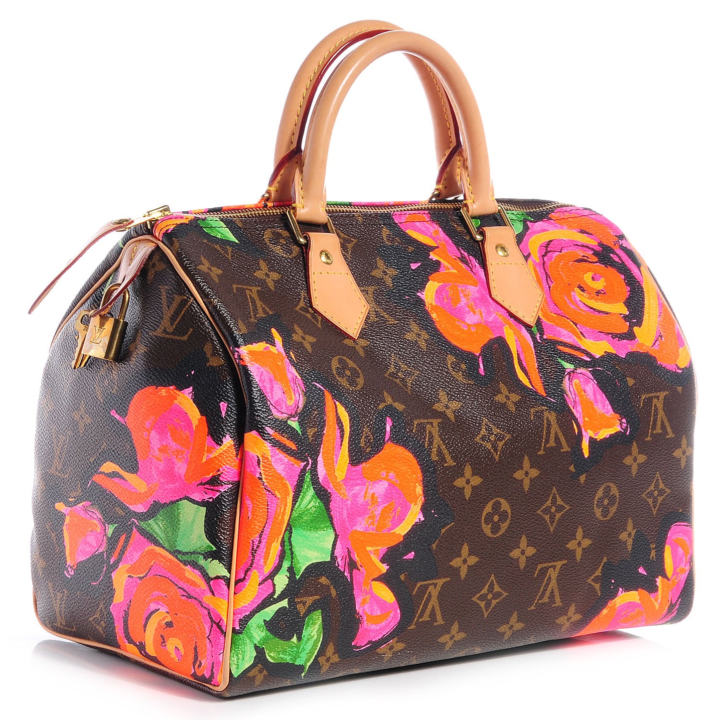 Monogram Roses Speedy 30