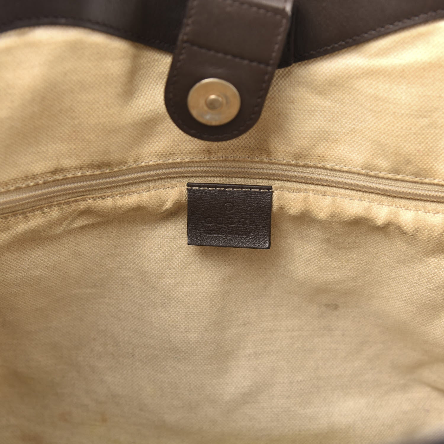 Gucci Monogram Medium Sukey Tote Dark Brown 9 of 24