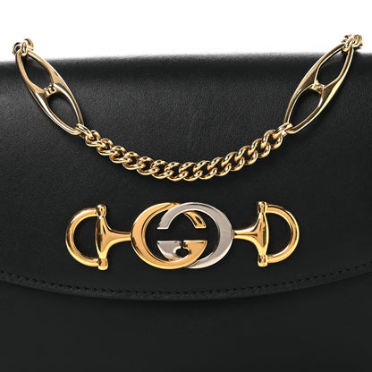 Gucci Smooth Calfskin Small Zumi Top Handle Shoulder Bag Black 8 of 12