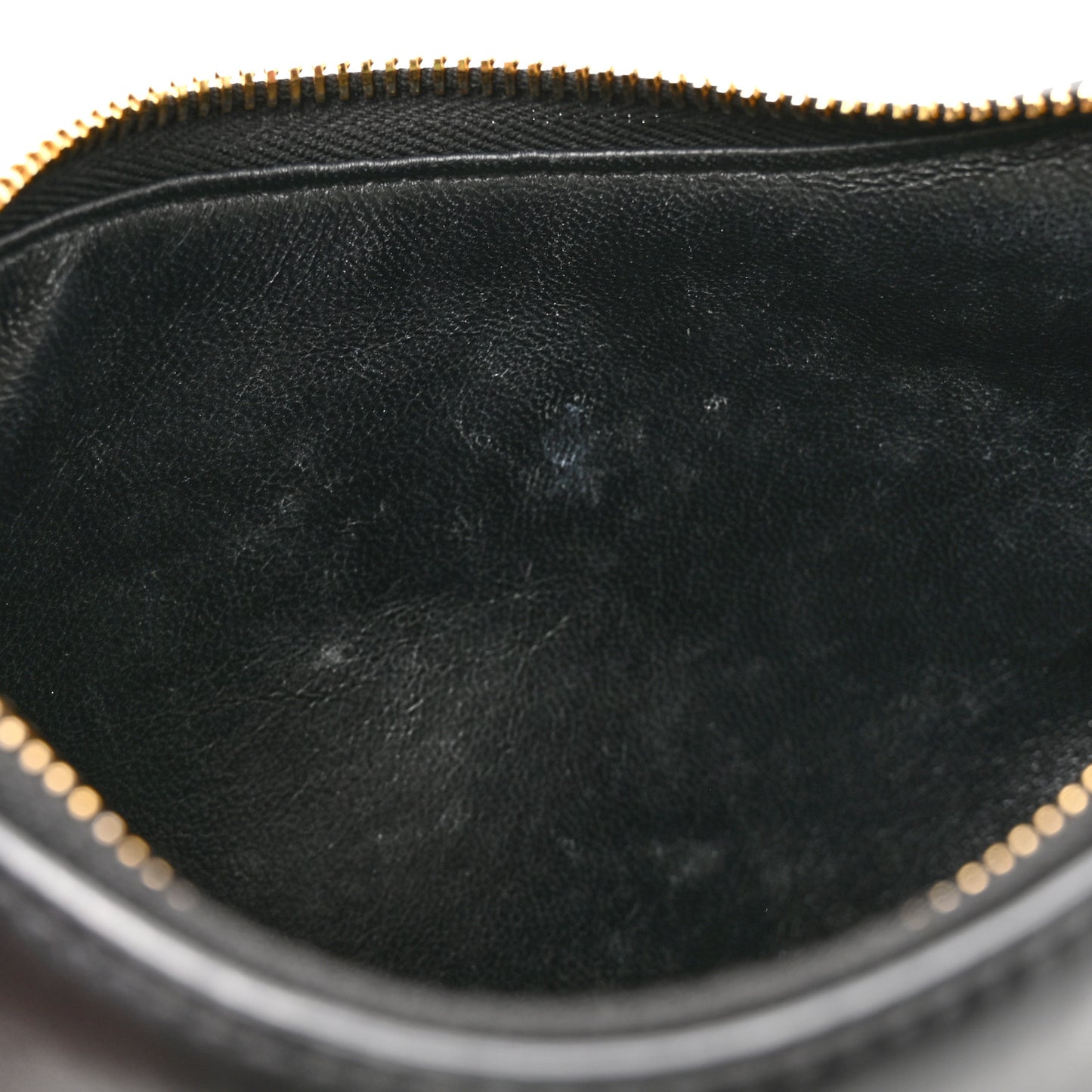 Soft Calfskin Arque Shoulder Bag Black