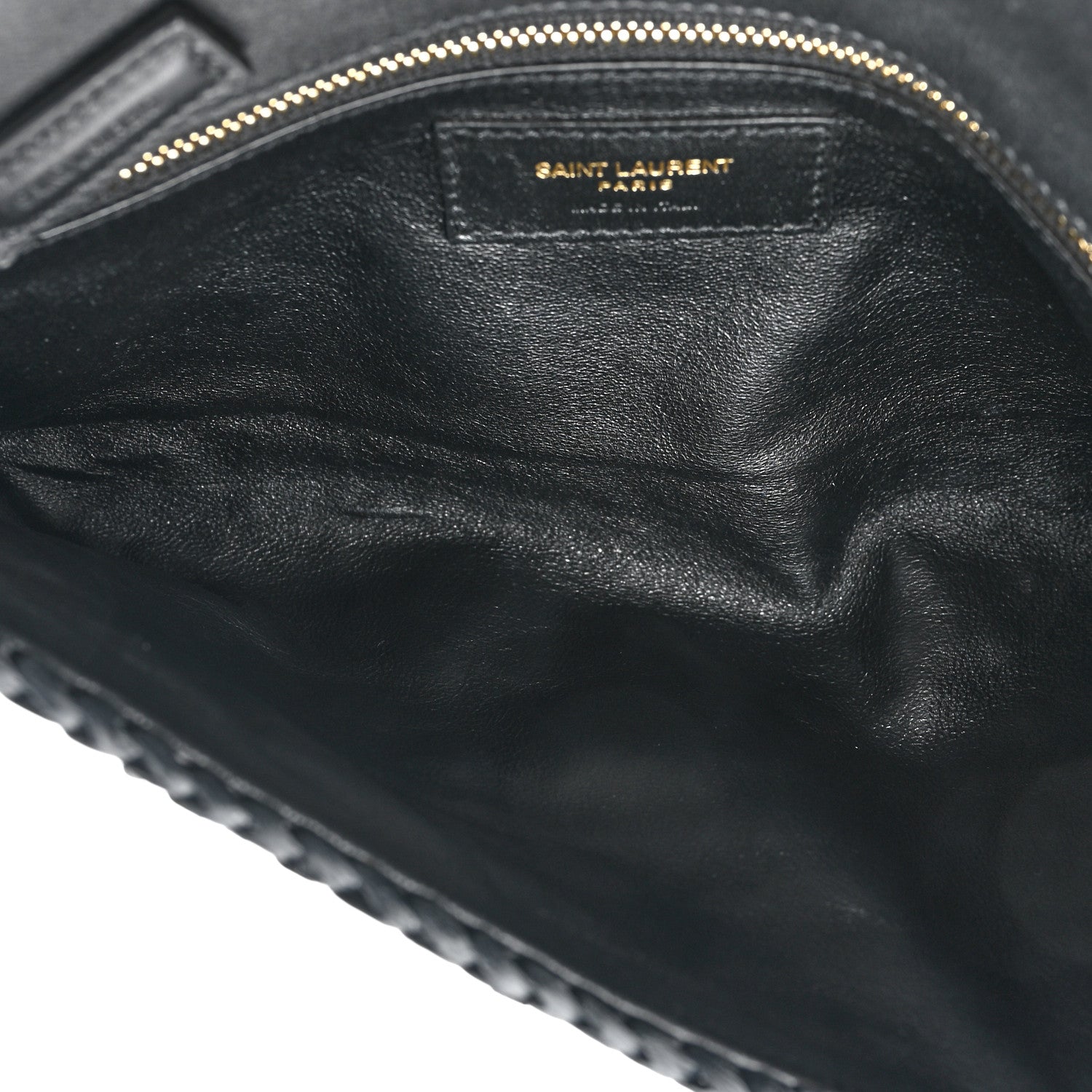 Saint Laurent Raffia Monogram Tassel Kate 99 Black 5 of 10