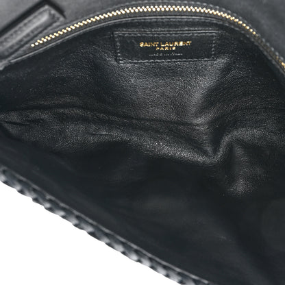 Saint Laurent Raffia Monogram Tassel Kate 99 Black 5 of 10