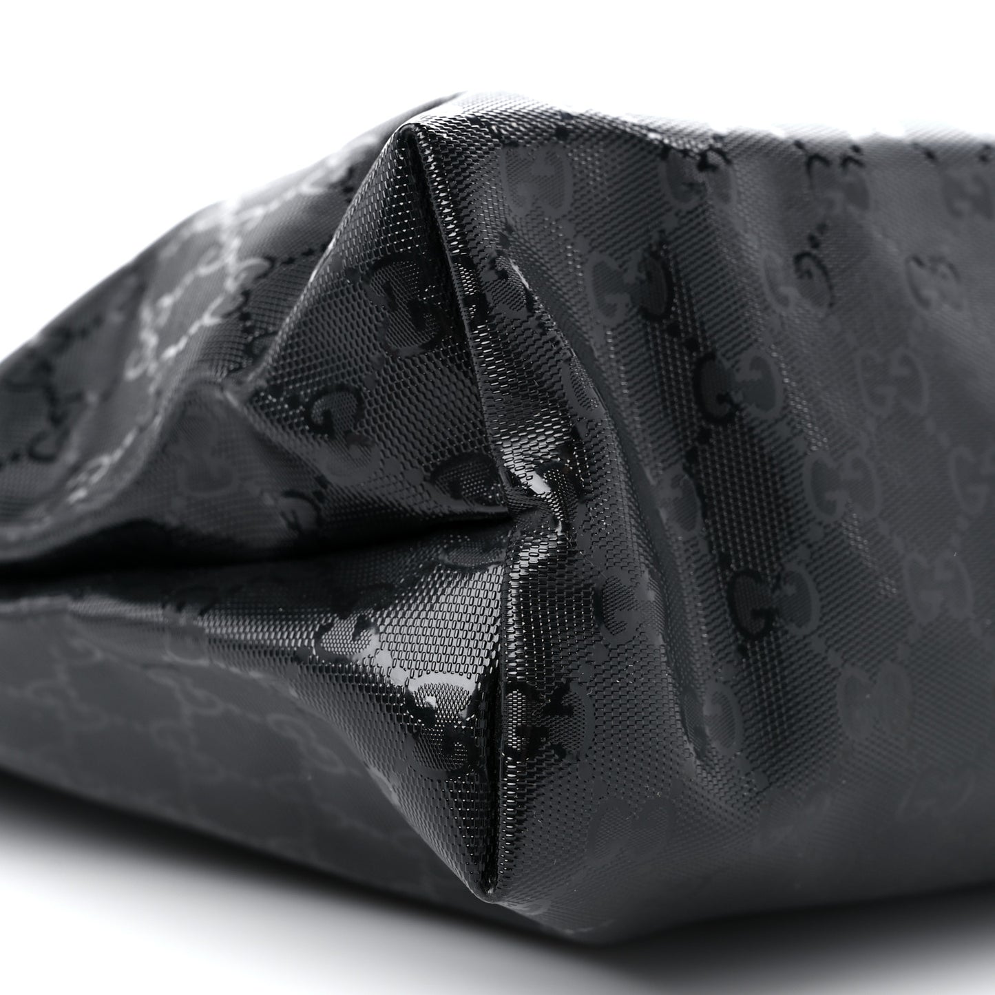 Imprime Monogram Medium Zippered Shopping Tote Black