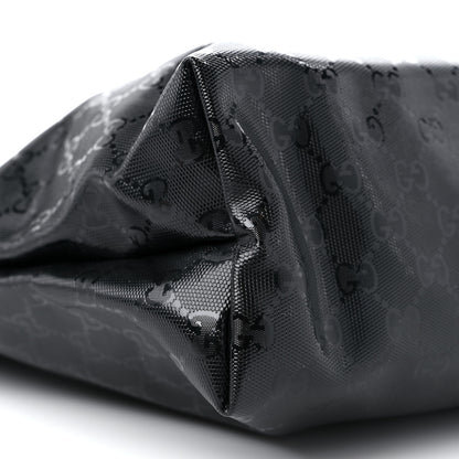Gucci Imprime Monogram Medium Zippered Shopping Tote Black 8 of 12