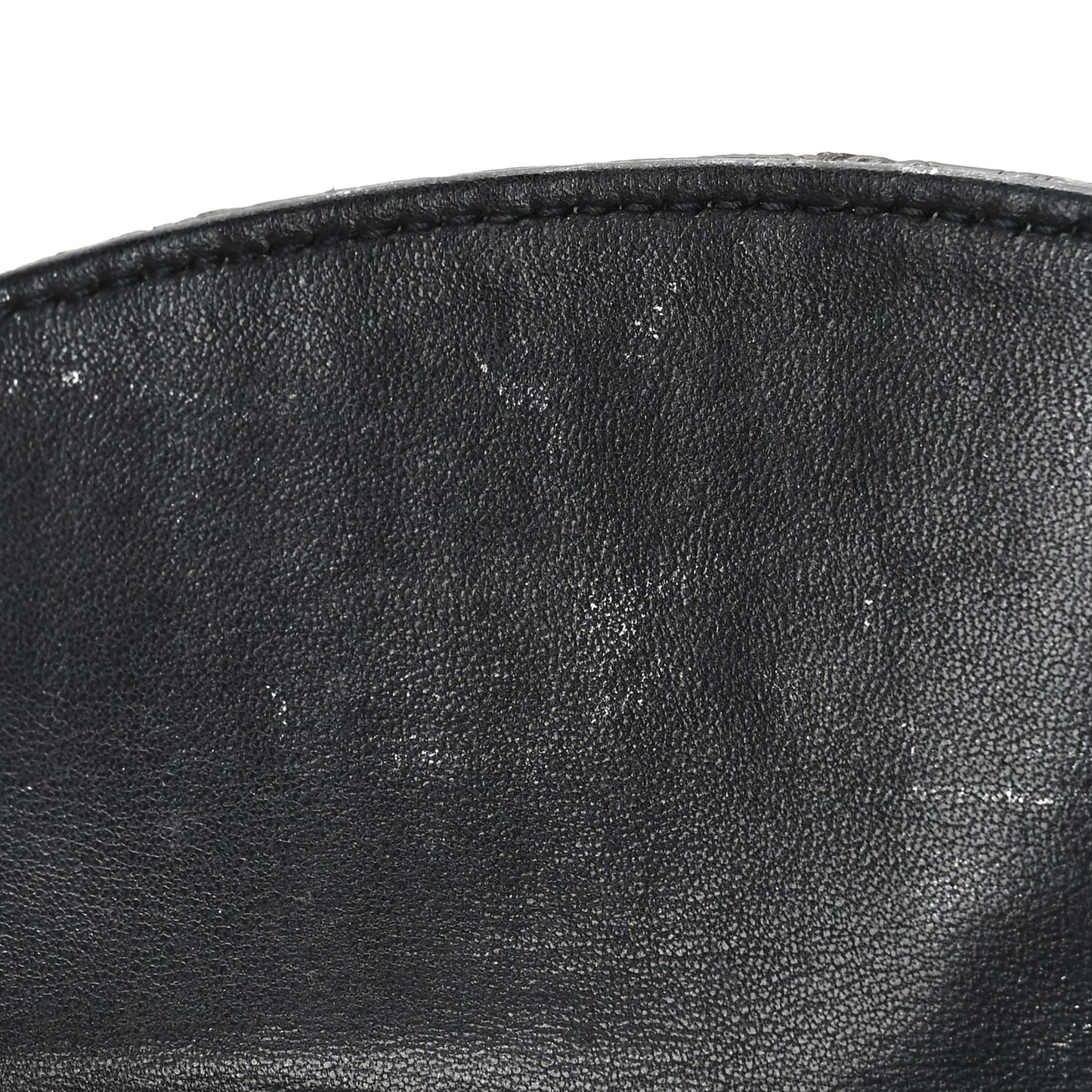 Metallic Patent Micro-Cannage Mini Lady Dior Silver