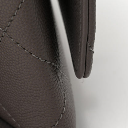 Chanel Caviar Quilted Mini Bracelet On Chain Flap Grey 11 of 16