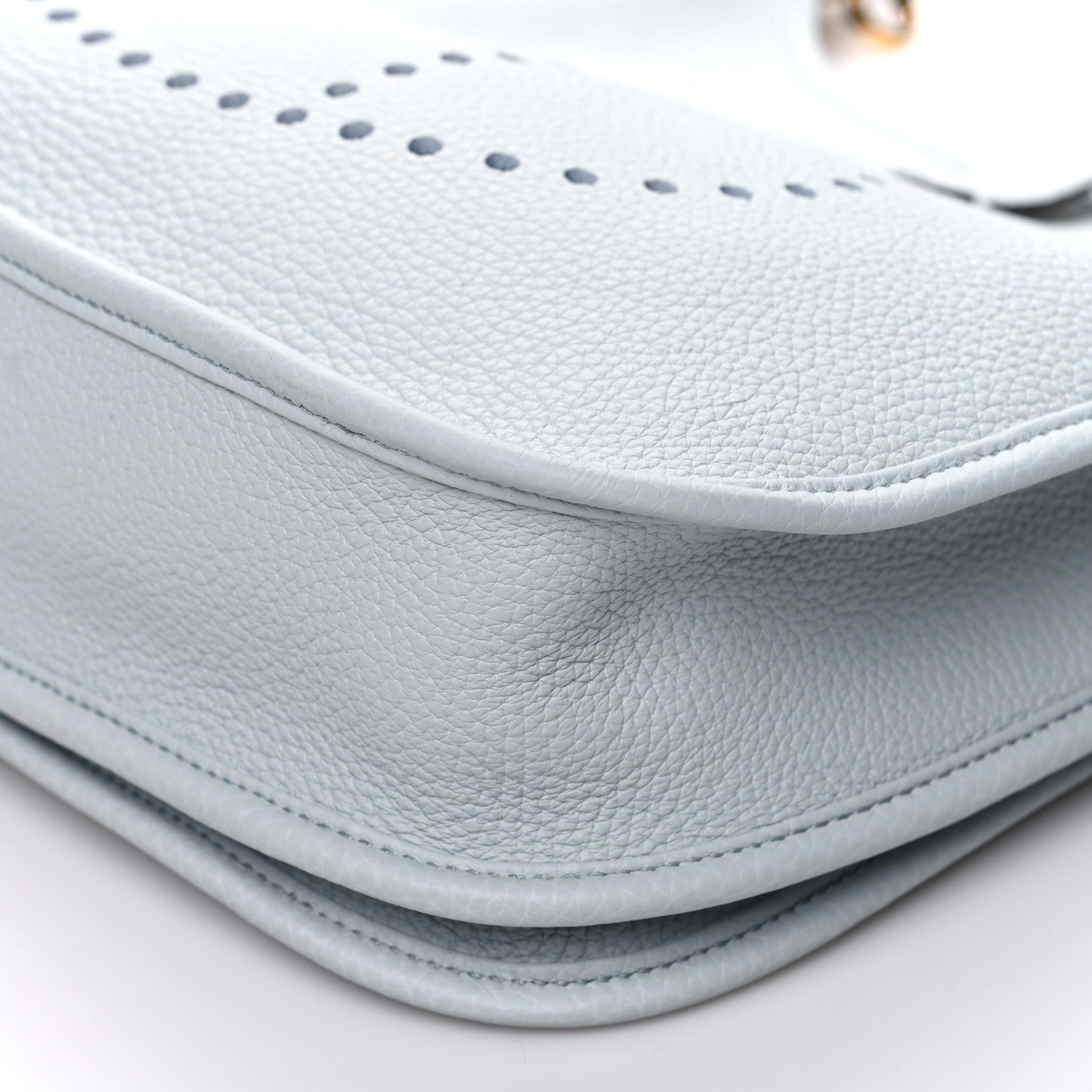 Hermes Taurillon Clemence Evelyne III PM Bleu Pale 9 of 9