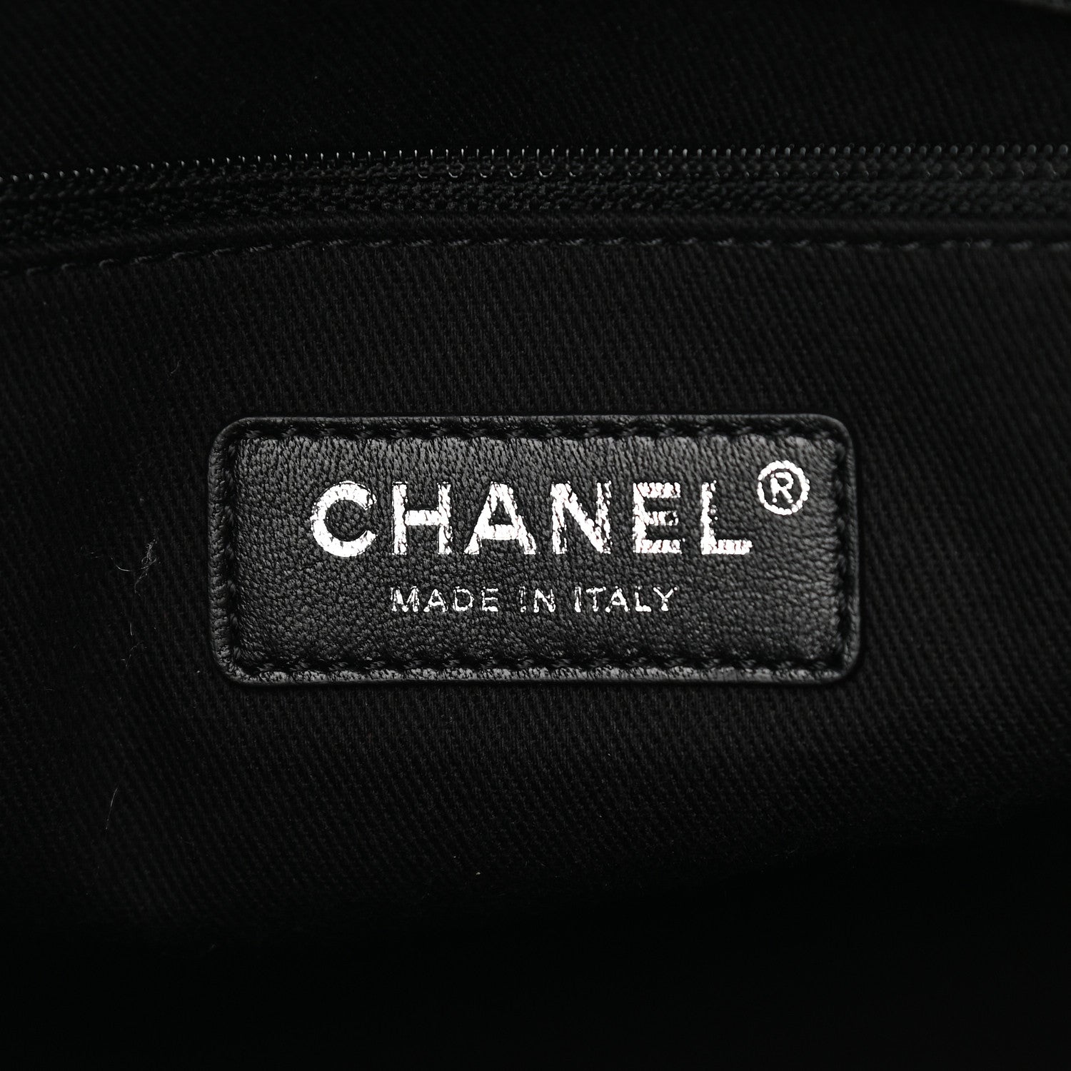 Chanel Canvas Deauville Drawstring Bucket Bag Black 6 of 9