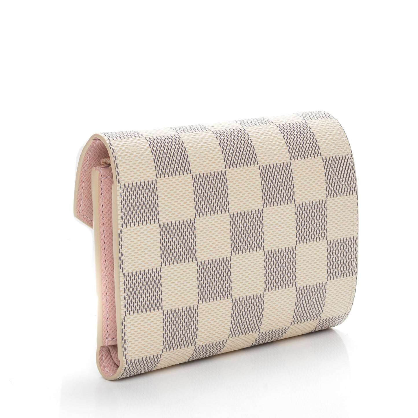 Damier Azur Victorine Wallet Rose Ballerine