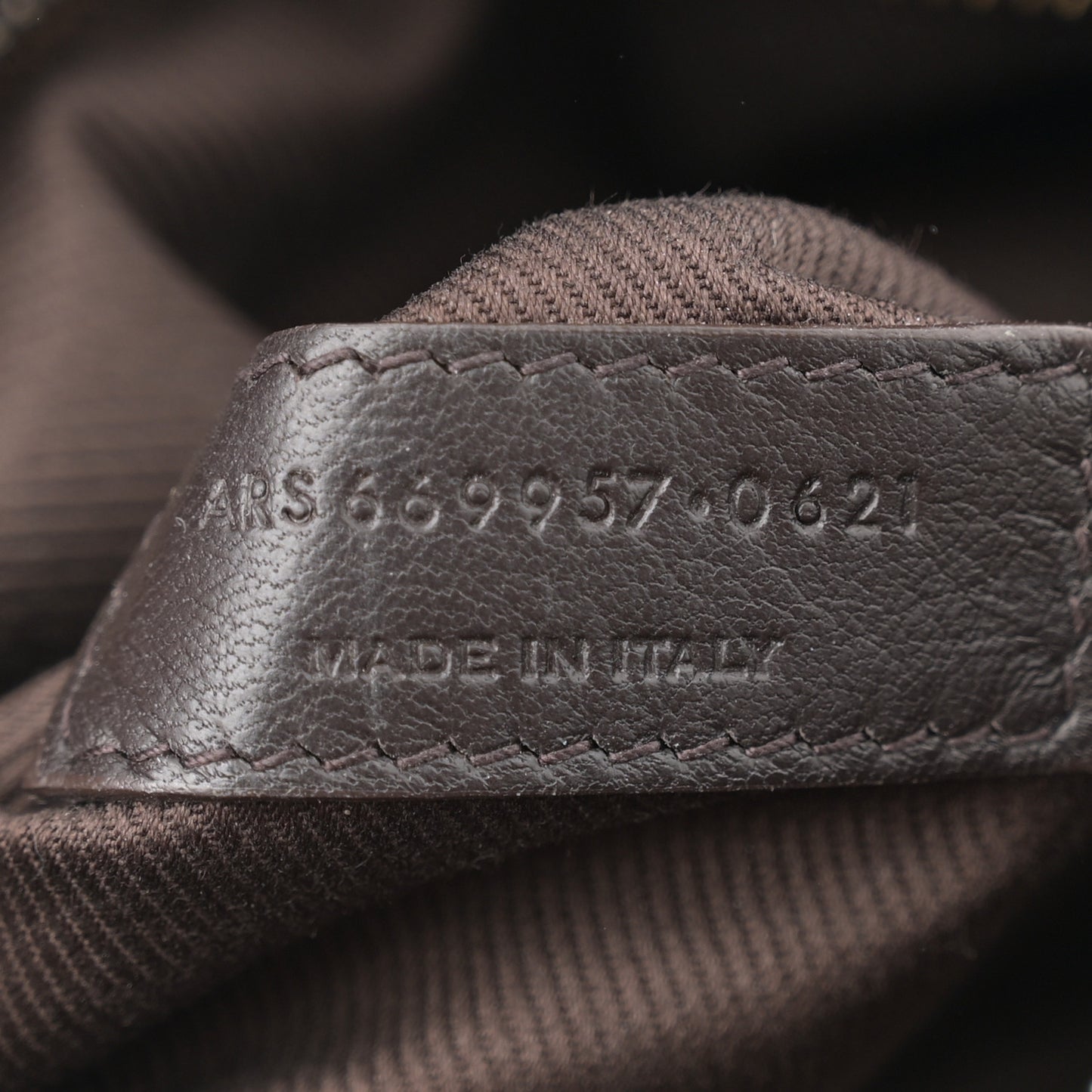 Canvas Smooth Calfskin Le Monogramme Camera Bag Chestnut