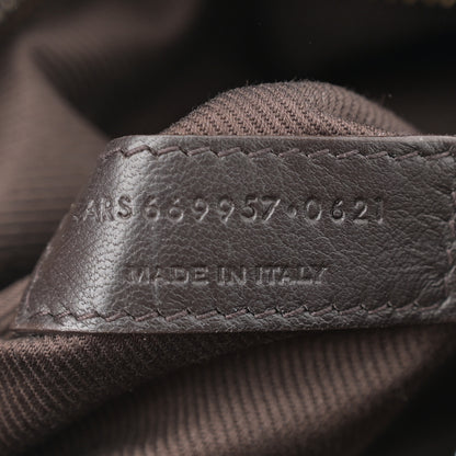 Saint Laurent Canvas Smooth Calfskin Le Monogramme Camera Bag Chestnut 7 of 15