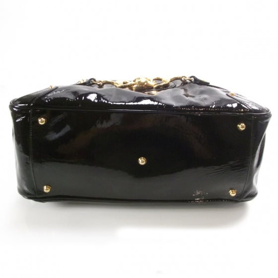 Gucci Patent Leather Wave Boston Black 4 of 9